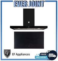 EF HB BI 2721 A [70cm] Induction Hob + CK FINO PLUS BK [90cm] Cooker Hood Bundle Deal!