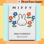 Miffy Planner 2026 Square B6 Weekly Block Planner White Starts Dec 2025 13BD-7W [Japan Shipped]