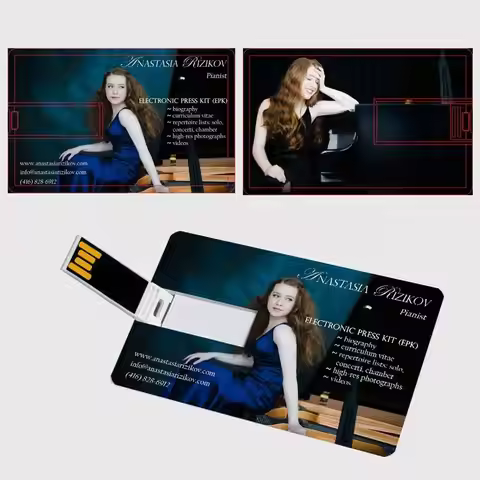Full Color Printing Gift Business Card Usb 8Gb Pendrive Custom Logo Memorias Cle Usb Memory Stick Cr