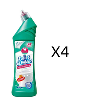 [1 กล่อง 4 ขวด] jasmeen น้ำยาทำความสะอาดโถสุขภัณฑ์ ไม่ต้องขัด ฆ่าเชื้อ 99% ขจัดคราบ