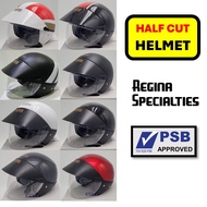 KISS Helmet (Half-cut PSB Approved) Motorcycle Peak Shade GK09 DD-Ring Pillion