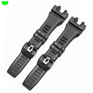 Strap Suitable for Resin GBA-900 Replacement TPU Haze Blue Watch Strap GBA900SM-7A Bracelet Black Wh