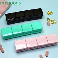 MXGOODS Pill Box Mini Vitamins Storage Container Medicine Organizer Cut Compartment Medicine Pill Box