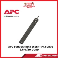 APC SURGEARREST ESSENTIAL SURGE PROTECTOR,6x BS1363 OUTLRT, BS1363 PLUG,6.5FT/2M CORD