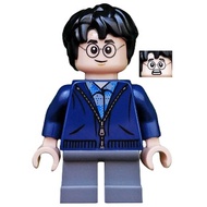 hp153 75955 Harry Potter: Harry Potter in Dark Blue Zip Up Lego Minifigure