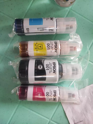 Epson 001 หมึกสีย้อมสำหรับเครื่องพิมพ์ L4150/L4160/L5190/L6160/L6170 Epson 001 ink bottle Set 4 สีBK