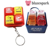 BLAZESPARK EGPWS Warning Simulator, Highly Simulated 737 Airbus Pilot Keychain, Collection Pendant A