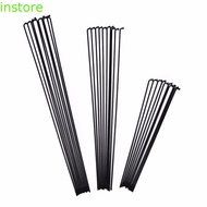 INSTORE Cycle Spokes Black High Strength Road Bike 170mm-290mm 27.5inch 26inch Spokes Nipples