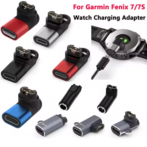 Type C/IOS/Micro USB Smart Watch Charging Converter Watch Adapter With Lanyard Hole For Garmin Fenix