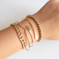 Ark.co - CISSNEI set bracelet | 4 pcs stacked stack statement beads bracelet bracelet for woman brac