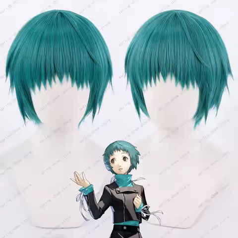 Megami Tensei 3 Relond Fuuka Yamagishi Cosplay Synthetic Hair Short Blue Halloween Party Wig