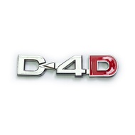 Large Chrome D-4D Car Writing Emblem