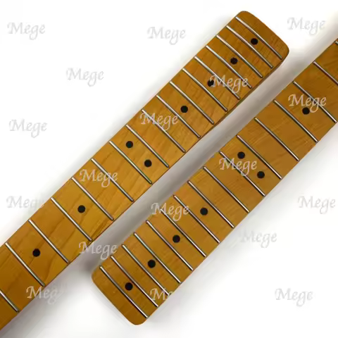 21 Frets 8mm Tuner Holes 9.5 Inch Radius TL Roasted Maple Neck Replacement Electric Guitar Maple Fre