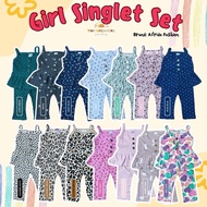 [6M-3/4Y] SINGLET SET BABYGIRL - PART 2 - AFRIDA FASHION- BAJU JALAN/BAJU SIANG