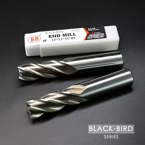BB End Mills High Precision HSS Metal Cutter Co8 Cobalt D1-32mm 2 3 4 Flutes Teeth Aluminum Milling 