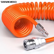 SIJIANGMOLD Air Compressor Hose Tube, With Connector Flexible PU Air Compressor Hose, Industrial Air