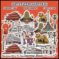 [1 pack] Semarang Stickers (Semarang Stickers) Suitable for souvenirs / scrapbook / journal / diary 
