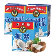 马来西亚进口 雄鸡标（AYAM BRAND）椰浆优惠组合装200ml*3 甜品西米露烘焙咖喱伴侣
