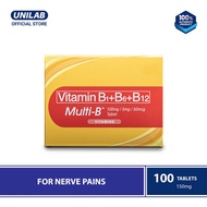 United Home Multi-B Vitamin B Complex (B1+B6+B12) 100 tablets (For Nerve Pains)