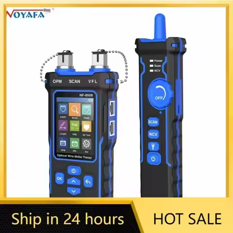 NOYAFA NF-8508 Network Cable Tester LAN Optical Power Meter Tester LCD Display Measure Length Wirema