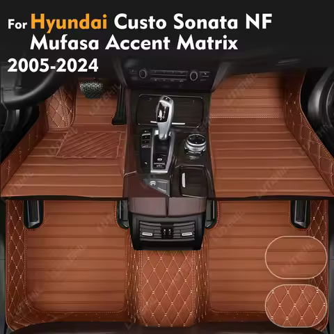 For Hyundai Custo Sonata NF Mufasa Accent Matrix 2005-2024 Custom Car Floor Mat Automobile Cover Int