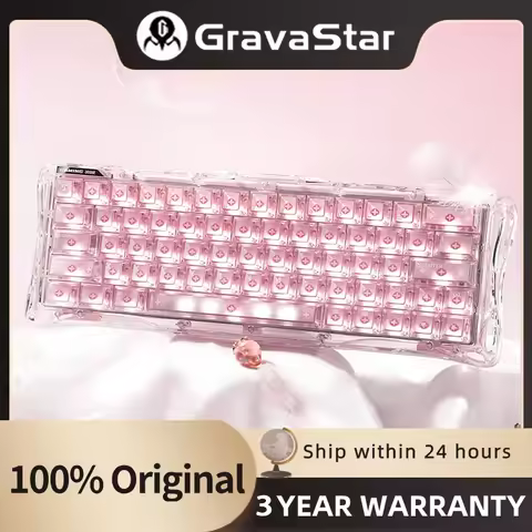 GravaStar Mercury V60 Magnetic Gaming Keyboard, 8000Hz Polling Rate, Rapid Trigger Keyboard with Hal