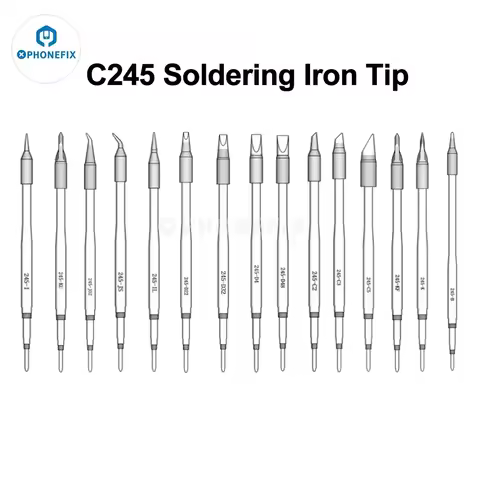 Phonefix C245 C470 Series Soldering Iron Tips Head for JBC Station Soldering Iron Repair PCB IC Tool