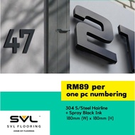 SVL - Custom Modern House Number Stainless Steel 304 House Number Plate