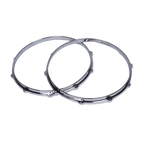 Stocked Die cast 14inch 10 Hole Drum Rim Aluminium Alloy Drum Hoops Snare Hoop One Pair Up and Down 