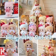 ใหม่ล่าสุด 🔥พร้อมส่งในไทย🔥 กล่องจุ่ม Liila V3 Liila V.3 Liila Lucky Cat V3 baby three ตุ๊กตาพวงกุญแจ
