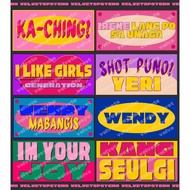 Red Velvet Jeepney Signboard Inspired Stickers (READ DESCRIPTION)