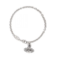 【二手】Vivienne Westwood) JORDANA 手鍊 6102024I/02P171 銀色不銹鋼女士手鍊（全新）