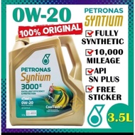 PETRONAS SYNTIUM 3000 0w20 FULLY SYNTHETIC ORIGINAL 100% 3.5L