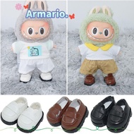 ARMARIO Labubu Shoes, 17cm Doll Accessories Doll Shoes, Gift Toys Playing House PU Leather Academic 
