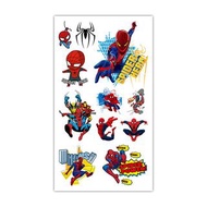 [有貨]蜘蛛俠 紋身 貼紙(防水 冇味 - 約10.5cm*6cm) Marvel The Avenger Spider Man Cartoon tattoo stickers(With instru