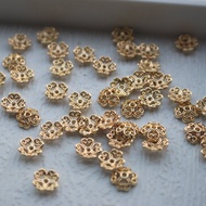 14K Color Preservation Gold Accessories Receptacle Series A-8 Styles Diameter 8mm Receptacle diy Jew