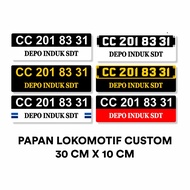Custom Locomotive Board | Train Board Locomotive Series | ACP 3 mm | 30 cm x 10 cm