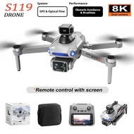 S119 8K GPS Drone with 5G Screen Remote, 2000m Range Obstacle Avoidance