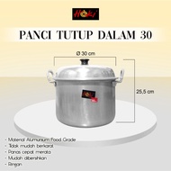 30 CM INNER LID POT / VEGETABLE POT / ALIMINIUM POT / MULTIPURPOSE POT