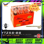 ⭐ [100% ORIGINAL] ⭐ BATERI MOTOSIKAL KOYOKO G1 NANOGEL BATTERY YTZ5 GTZ4V YTZ5S-BS FOR YAMAHA Y15, Y