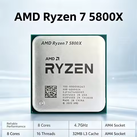 AM4 Motherboard Matching Desktop Chip Ryzen7 5800X 8C16T High Performance Gaming Live Streaming Proc