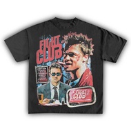 Fight Club Brad Pitt Edward Norton Retro T Shirt for Men Women Vintage Cult Classic Movie Graphic Te