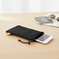 Durable Mesh Storage Bag - Multi-Function Drawstring Pouch for Earphones, Cables & Adapters  Beg Sim