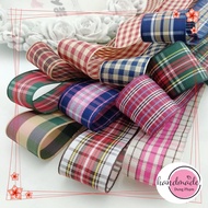 (5cm) Christmas Ribbon / handmade Checkered Ribbon