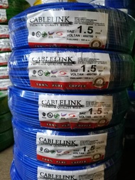 1.5MM CABLELINK Insulated PVC/Pure Copper Cable (SIRIM APPROVAL)