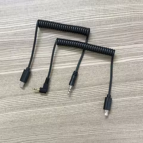 2.5mm 3.5mm-S2 Remote Shutter Release Cable Connect Cord for Sony ZV1 A7M4 A7R A7II A7RII A7R5 A7R4 