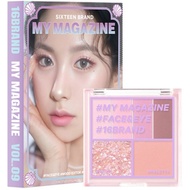16 brand Magazine Eyeshadow Blush Book Magazine Eyeshadow Two-Color Eyeshadow 16brand Eyeshadow Prim