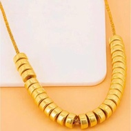 ️ Charm Lu flat solid short cylinder 3mm 24 Kara ️ Au 9999 Gold standard - durable KJ KJ