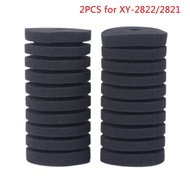 2Pcs Aquarium Filter Sponge For XY-2822/2821 Filter Fish Tank Air Pump Filter Black Color 12*6cm