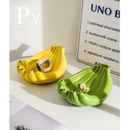 Dreamerhouse Ceramic Banana Fruit Plate Ceramic Small Fruit Plate Snack Plate Restaurant Hotel Stora